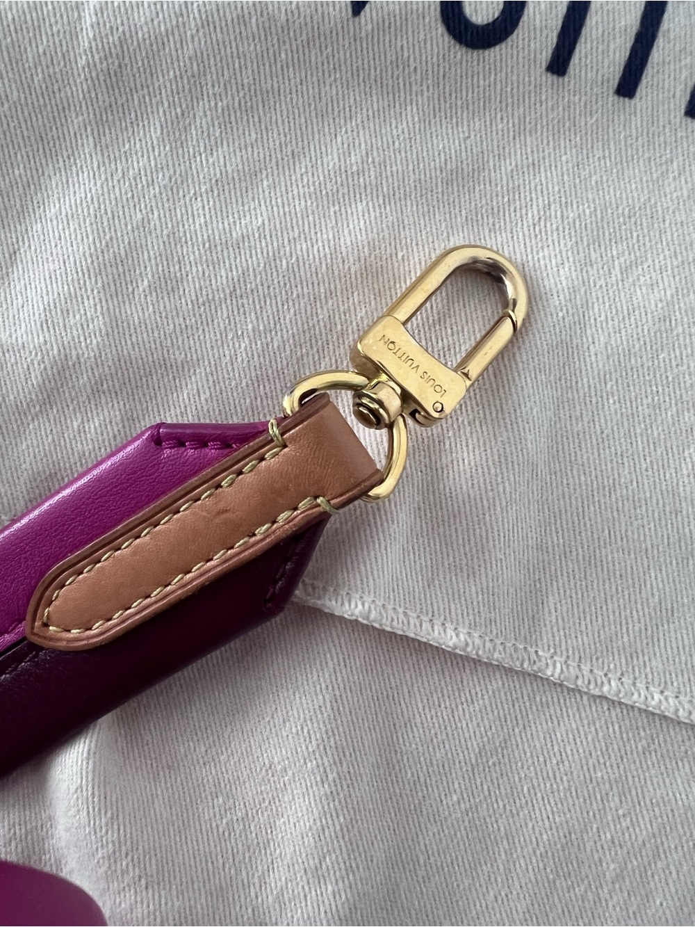 Louis Vuitton Cluny BB with Two-tone Crossbody Strap and Dust Bag, Monogram - Picture 14 of 16